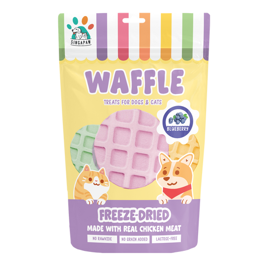 Singapaw Waffle Freeze Dried Chicken Dessert Cat & Dog Treats