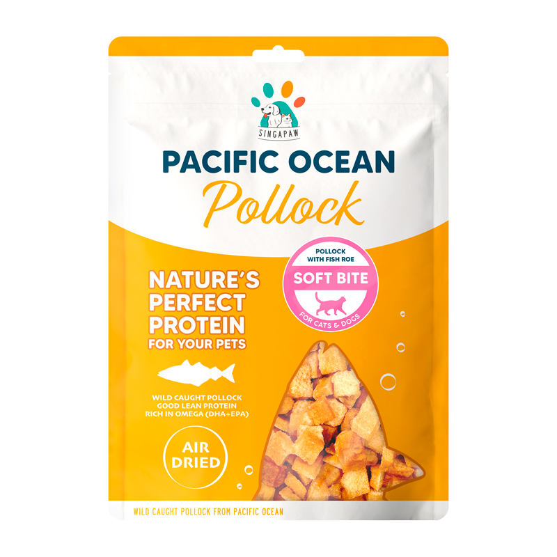Singapaw Pacific Ocean Dehydrated Pollock Cat & Dog Treats
