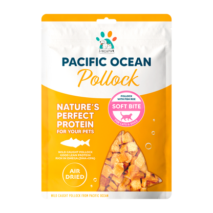 Singapaw Pacific Ocean Dehydrated Pollock Cat & Dog Treats