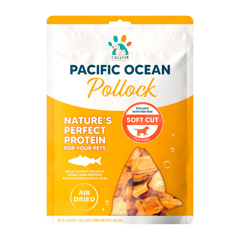 Singapaw Pacific Ocean Dehydrated Pollock Cat & Dog Treats