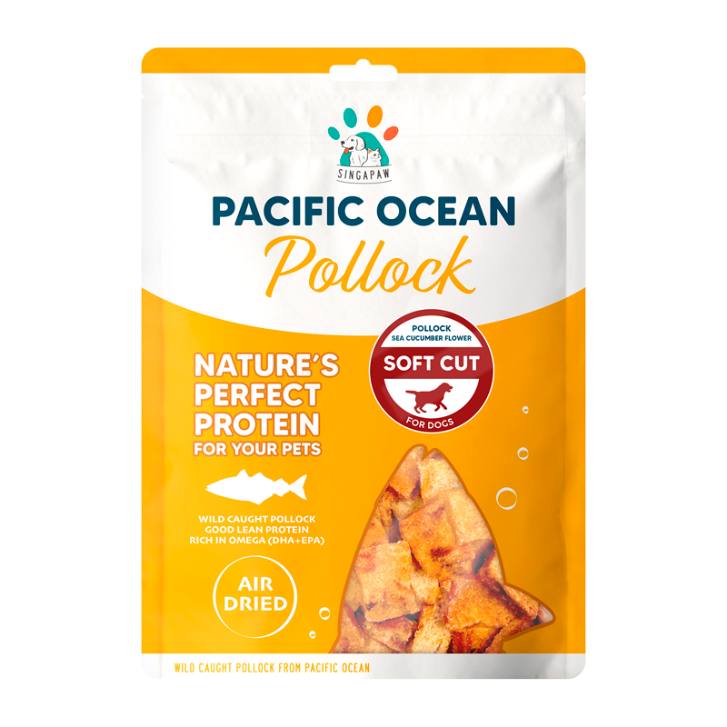 Singapaw Pacific Ocean Dehydrated Pollock Cat & Dog Treats