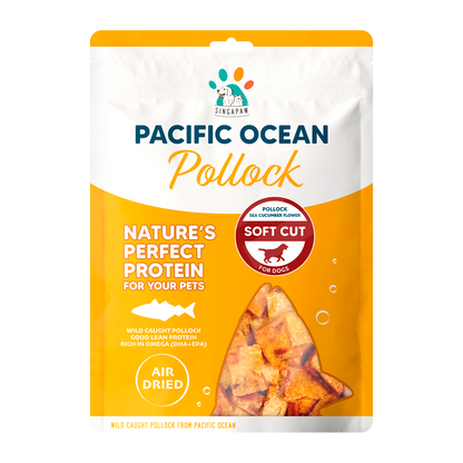 Singapaw Pacific Ocean Dehydrated Pollock Cat & Dog Treats