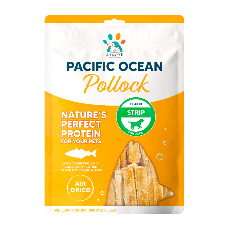 Singapaw Pacific Ocean Dehydrated Pollock Cat & Dog Treats