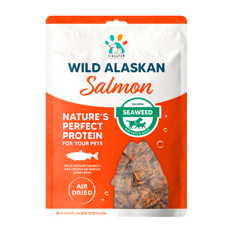 Singapaw Wild Alaskan Dehydrated Salmon Cat & Dog Treats