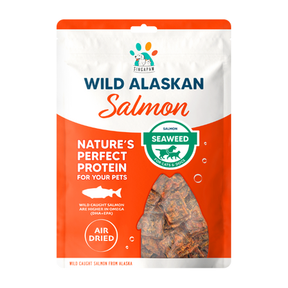 Singapaw Wild Alaskan Dehydrated Salmon Cat & Dog Treats