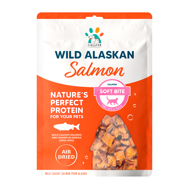 Singapaw Wild Alaskan Dehydrated Salmon Cat & Dog Treats