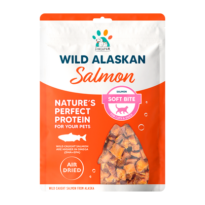 Singapaw Wild Alaskan Dehydrated Salmon Cat & Dog Treats