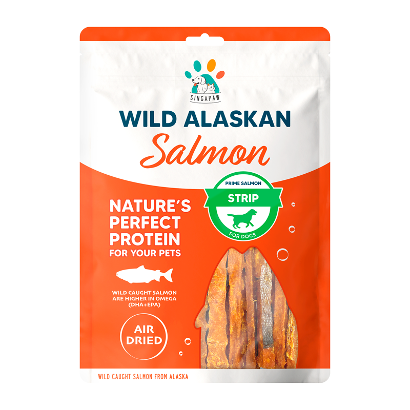 Singapaw Wild Alaskan Dehydrated Salmon Cat & Dog Treats